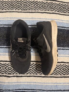 Nike Black Training Sneakers with White Swoosh